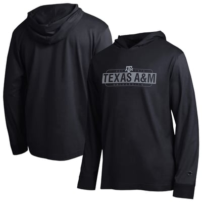  Texas A&M Aggies Champion Gradient All-Star Long Sleeve Hooded T-Shirt - Black